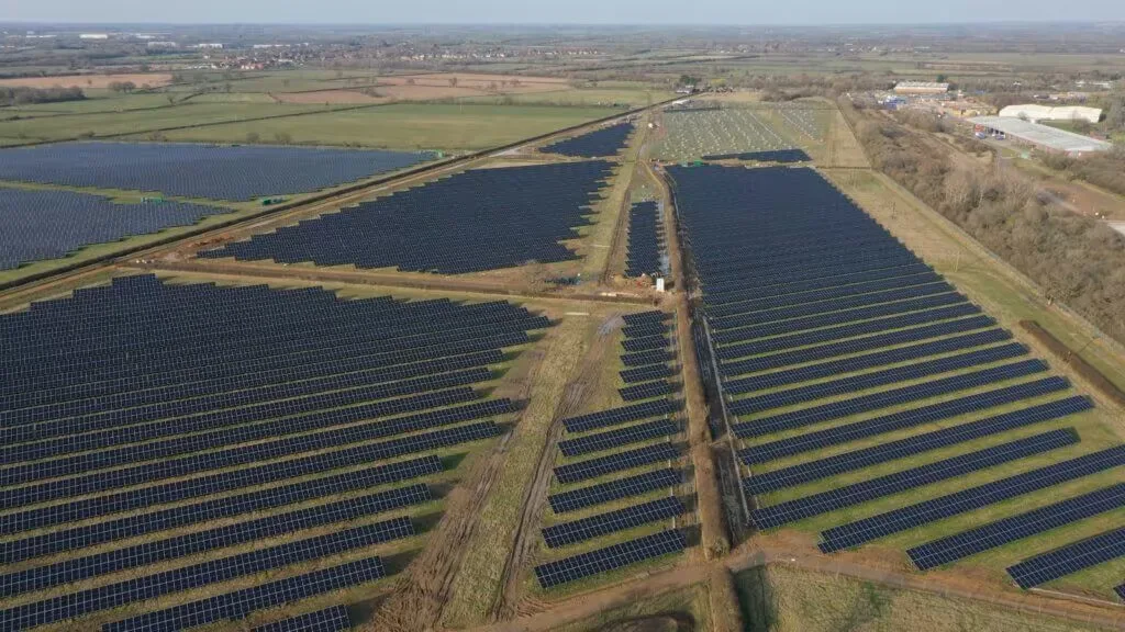 Aerial view of the Ray Valley Solar array