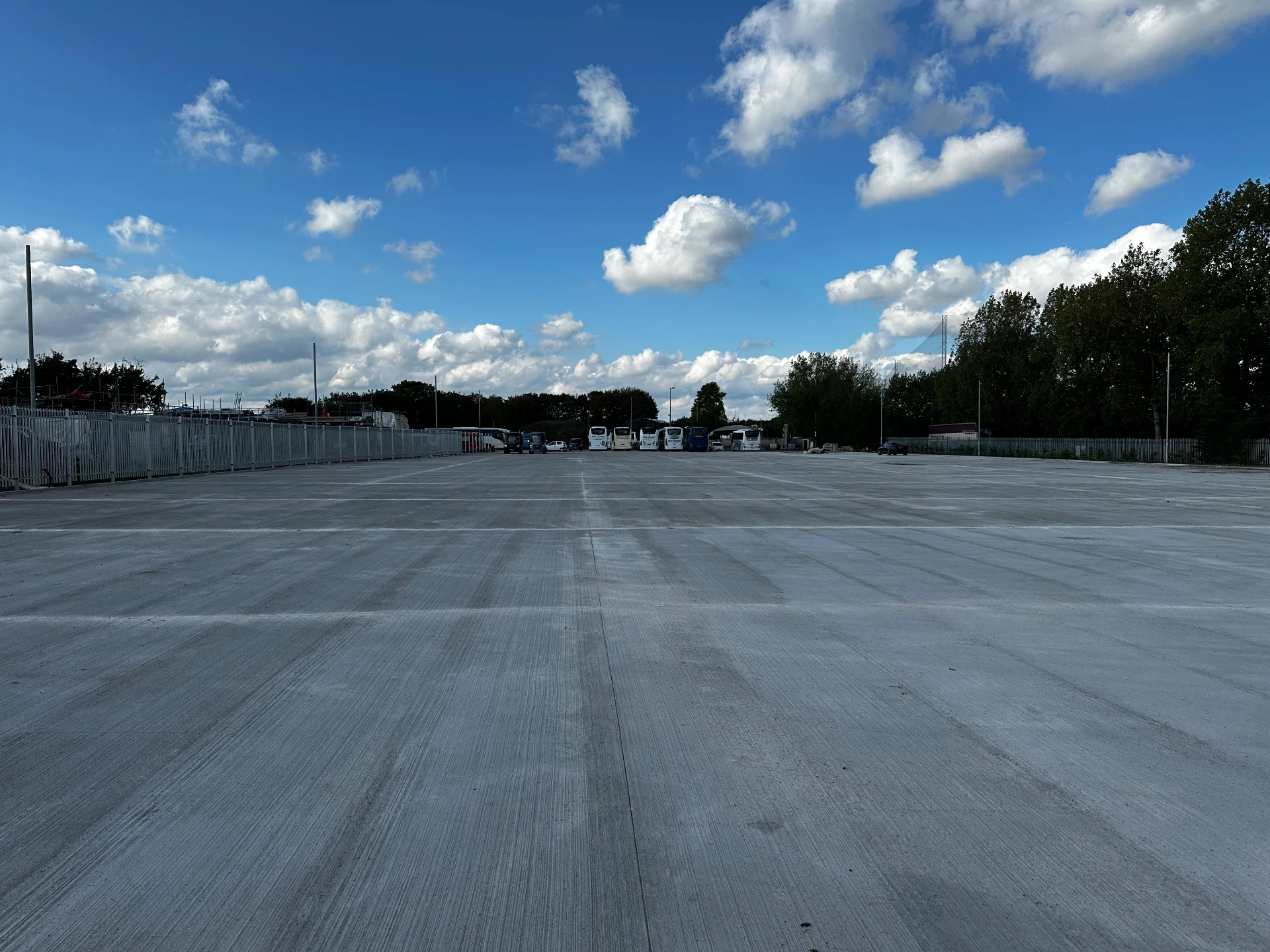 North Hyde Lane Coach Park works