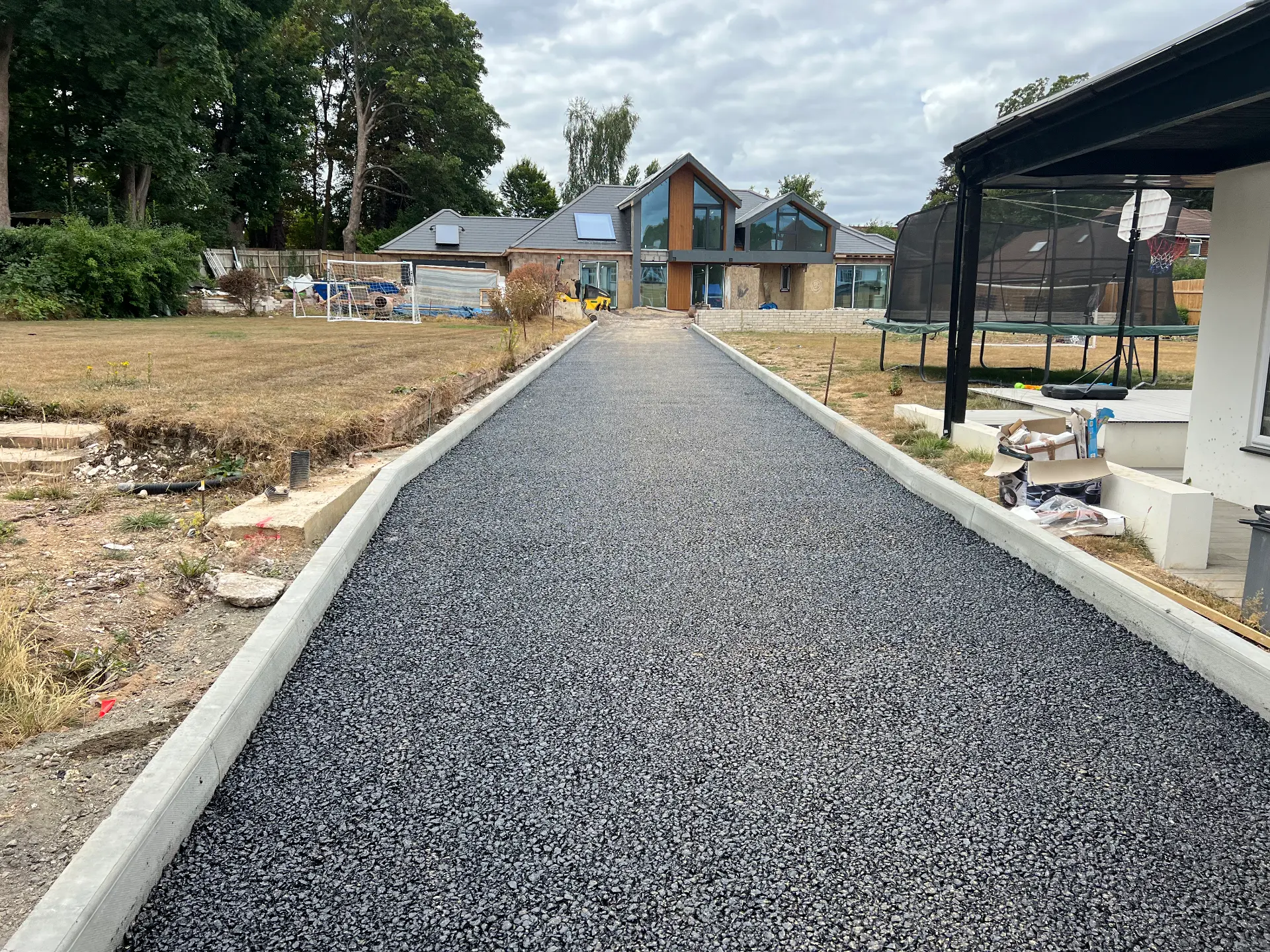Private road to new development, Purley