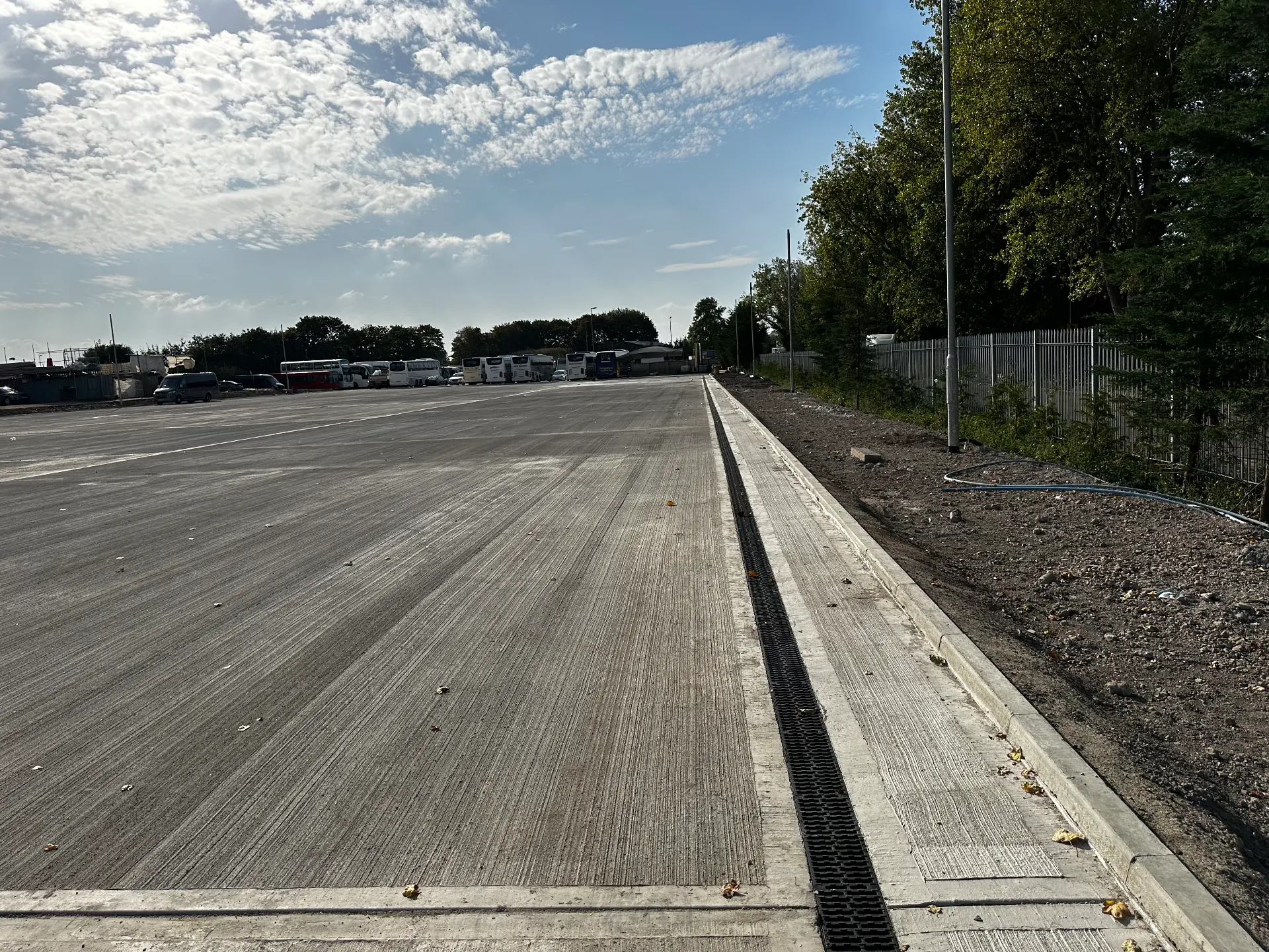North Hyde Lane Coach Park works