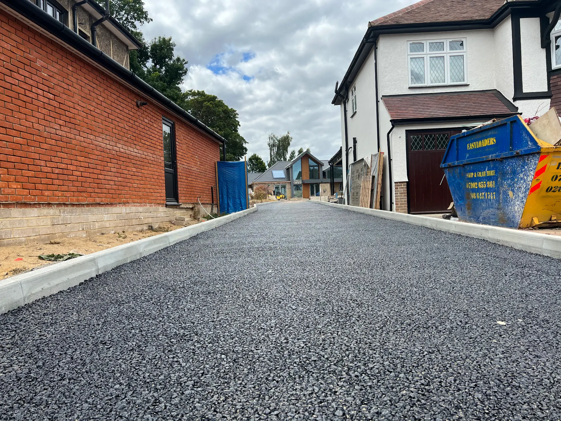 Private road to new development, Purley